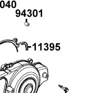11395-AEB9-E00 GASKET L COVER@A — diagram cutout