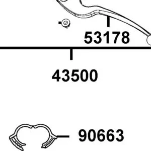 43500-LFB5-C00 M/C ASSY., REAR — diagram cutout
