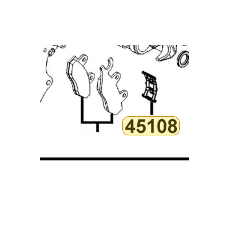 45108-MDL4-C00 PAD SPG — diagram cutout