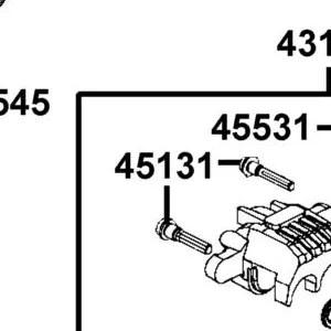45131-LFB5-C00 PIN BOLT — diagram cutout