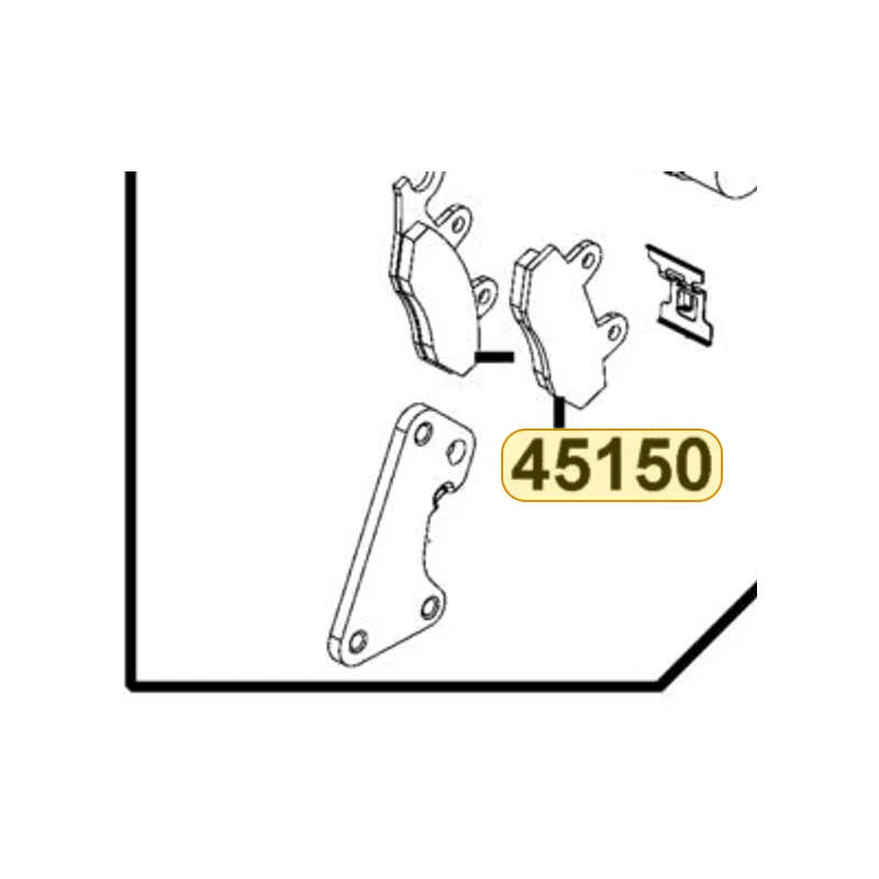 45150-LKG2-306 PAD ASSY — diagram cutout