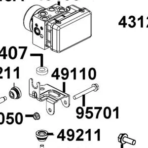 49110-AEB9-E00 ABS STAY — diagram cutout