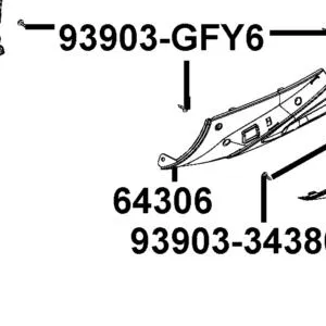 64306-AEB9-E00-D0M "SKIRT A, L SIDE" — diagram cutout