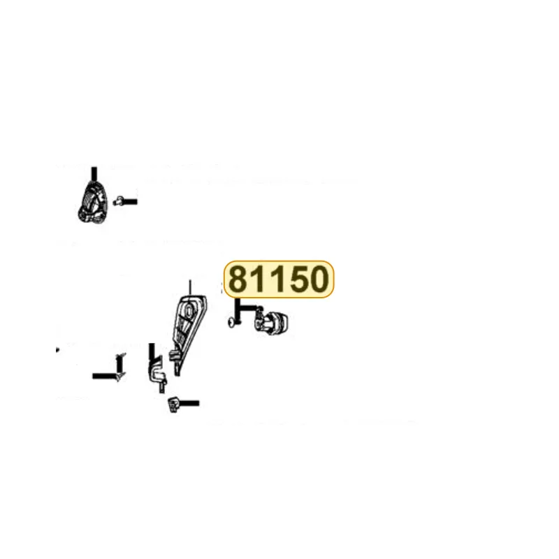 81150-ZZA6-E00 LOCKLESS ASSY — diagram cutout