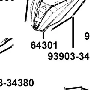 64301-AEB9-E00-BHP COVER FR — diagram cutout