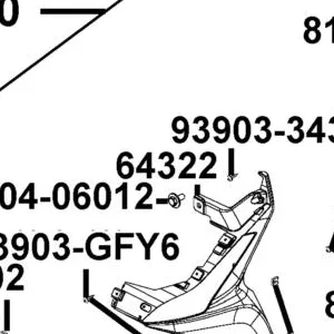 64322-AEB9-E00-BHP "MOLDING, L FR." — diagram cutout