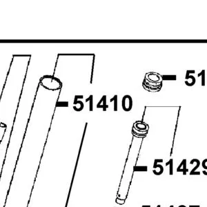 51410-AEB9-E00 FORK PIPE COMP — diagram cutout