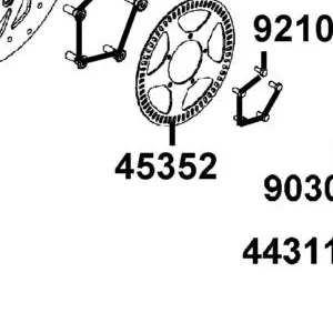 45352-AED9-E10 DISK FR BRK — diagram cutout