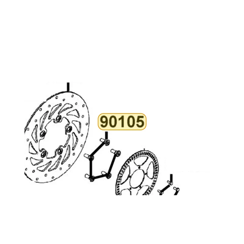 90105-KCR3-C01 BOLT FR DISK 8X24 — diagram cutout