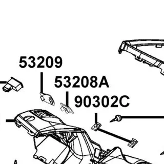 53208-ACC1-E10-26P COVER L SIDE HANDLE — diagram cutout