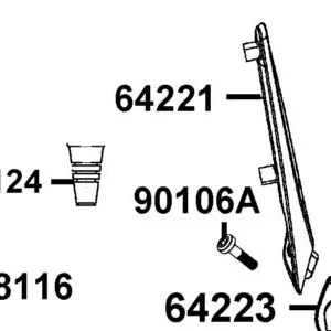 64221-AEB9-E01 STAY FRONT R COWL — diagram cutout