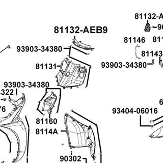 81132-AEB9-E00-26P "0 CAP , LEG SHIELD UP" — diagram cutout