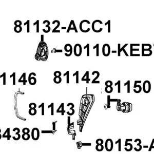 81142-AEB9-E00-26P LID PUSH PRESS — diagram cutout