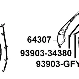64307-AEB9-E00-79P SKIRT B R SIDE — diagram cutout