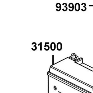 31500-AEB9-EZ0 BATTERY — diagram cutout