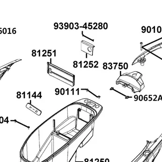 93903-45280-G SCREW TAPPING 5*12 (K) — diagram cutout