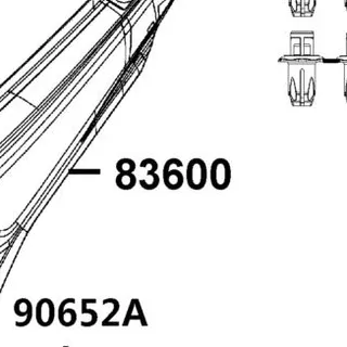 83600-AEB9-E00-79P COVER L BODY — diagram cutout