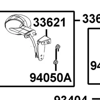 33621-AEB9-M30 "STAY,WINKER ASSY LL" — diagram cutout