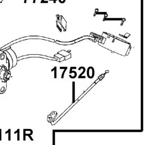 17520-AEB9-E00 CABLE COMP FUEL CAP — diagram cutout