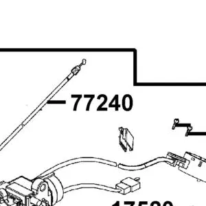 77240-AEB9-E00 CABLE SEAT LOCK — diagram cutout