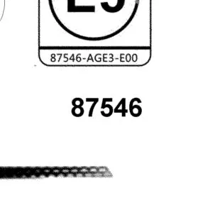 87546-AGE3-E00-T01 LABEL FUEL TANK — diagram cutout