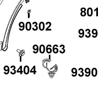 90663-AEB9-C00 CLIP — diagram cutout