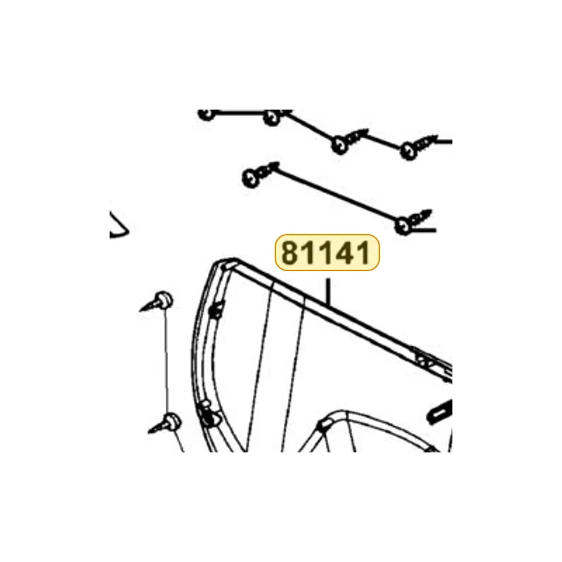 81141-LEA2-900-N1R LEG SHIELD LOW (Black) — diagram cutout