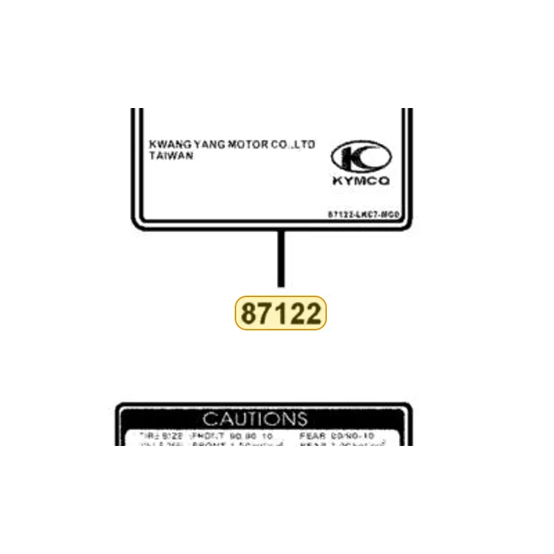 87122-LKC7-MG0-T01 MARK EVAPORATIVE E/M — diagram cutout