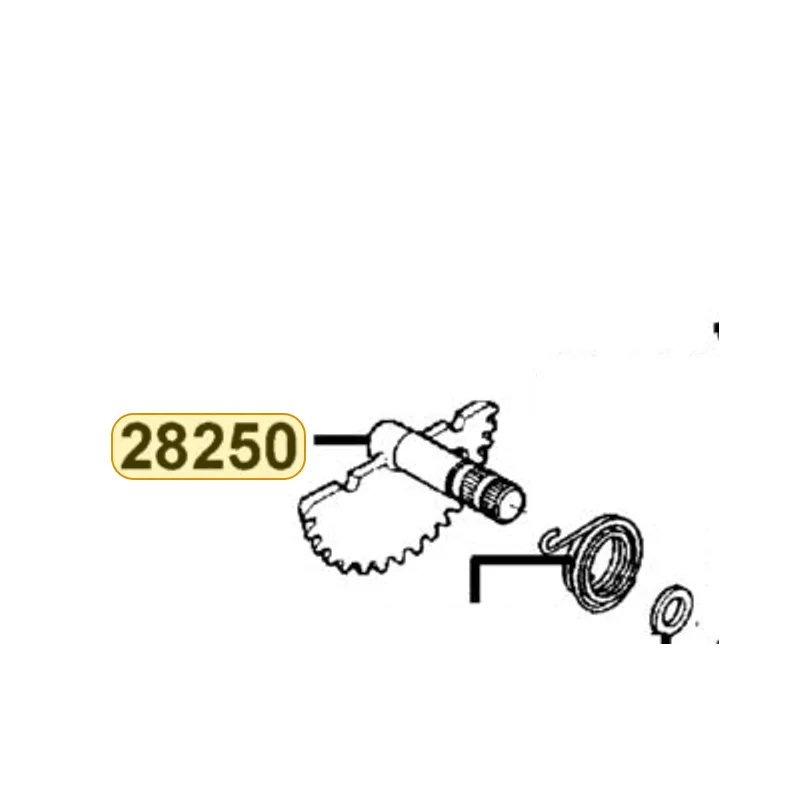 28250-LEJ3-E10 SPINDLE COMP KICK STARTER — diagram cutout