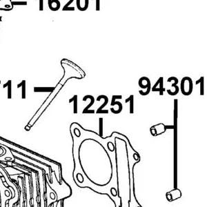 12251-KFBF-C00 GASKET CYLINDER HEAD — diagram cutout