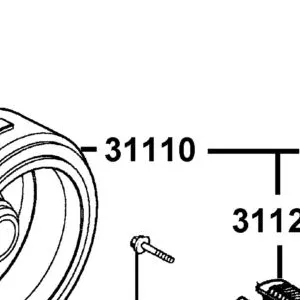 31110-LFC3-E11 FLYWHEEL COMP — diagram cutout