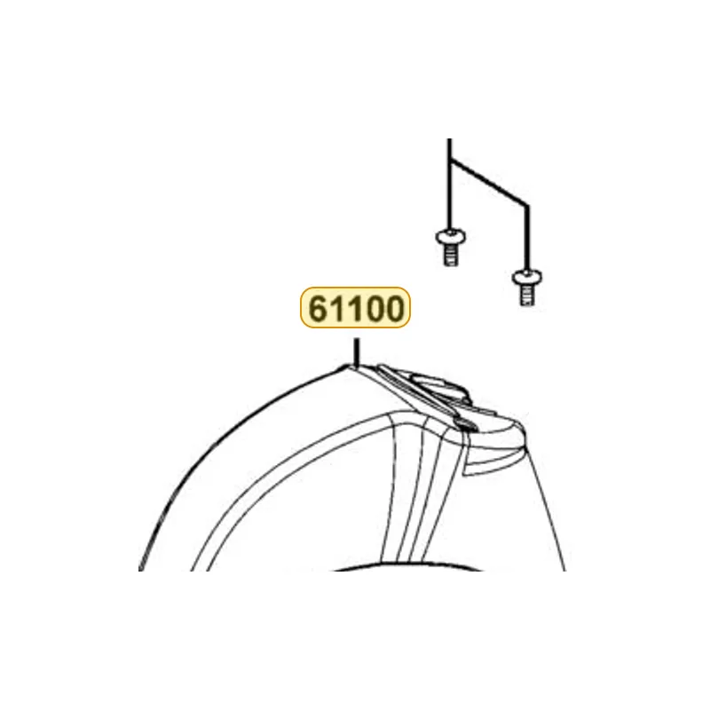 61100-LEA3-B20-W2P FENDER A FRONT — diagram cutout