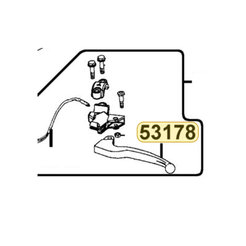 53178-LCD1-C00-M3A LEVER STEERING HANDLE — diagram cutout