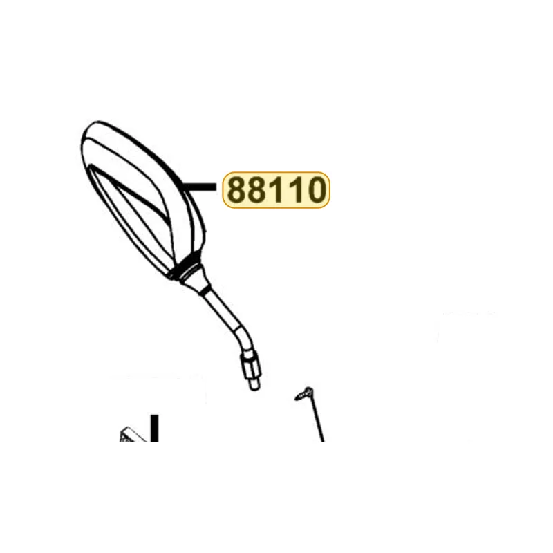 88110-ALG1-M31 MIRROR ASSY R BACK — diagram cutout