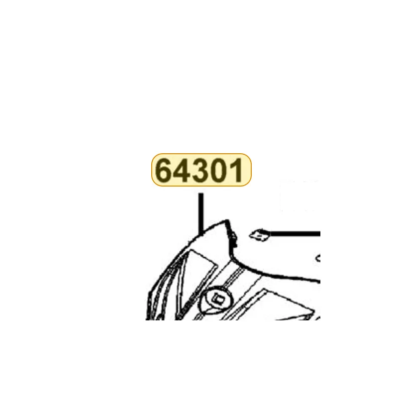 64301-ALG1-E10-R9P COVER FR — diagram cutout