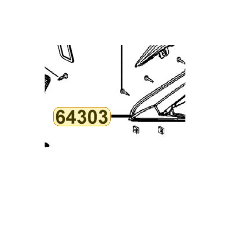64303-ALG1-E10-N1P MOLDING, L SIDE — diagram cutout