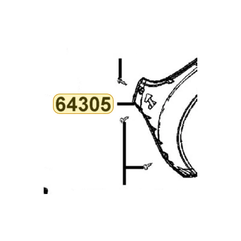 64305-LEJ2-E10-N1P SKIRT R SIDE — diagram cutout