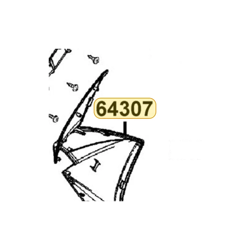 64307-ALG1-E10-NVP COVER R SIDE MOLD — diagram cutout