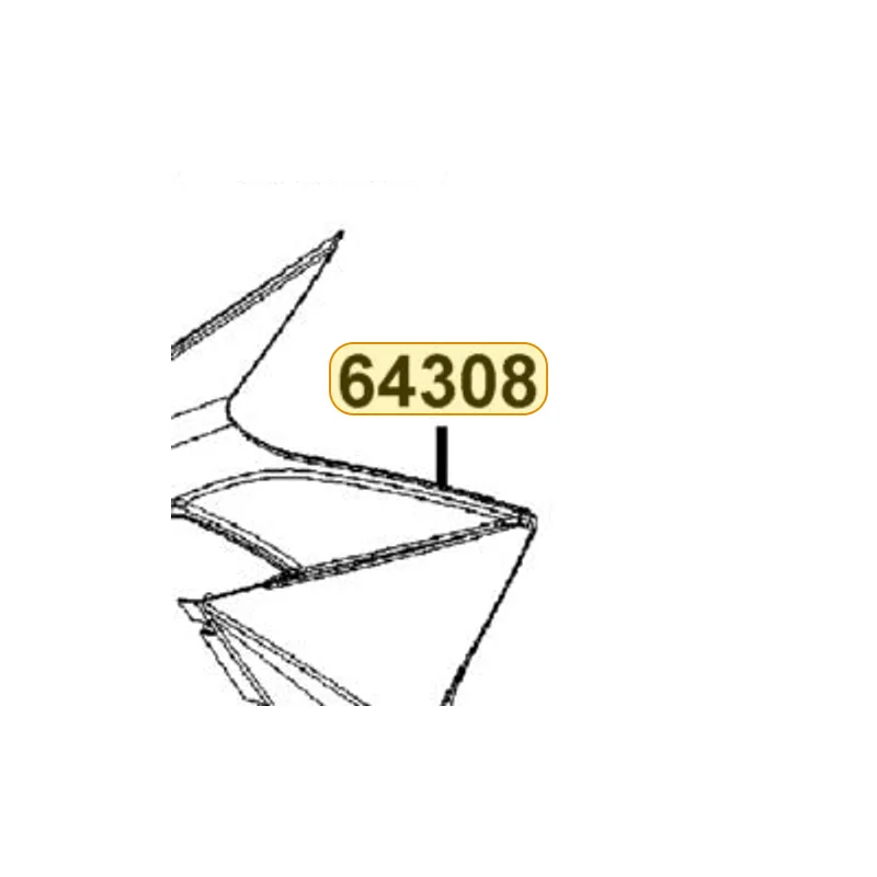 64308-ALG1-E10-NVP COVER L SIDE MOLD — diagram cutout
