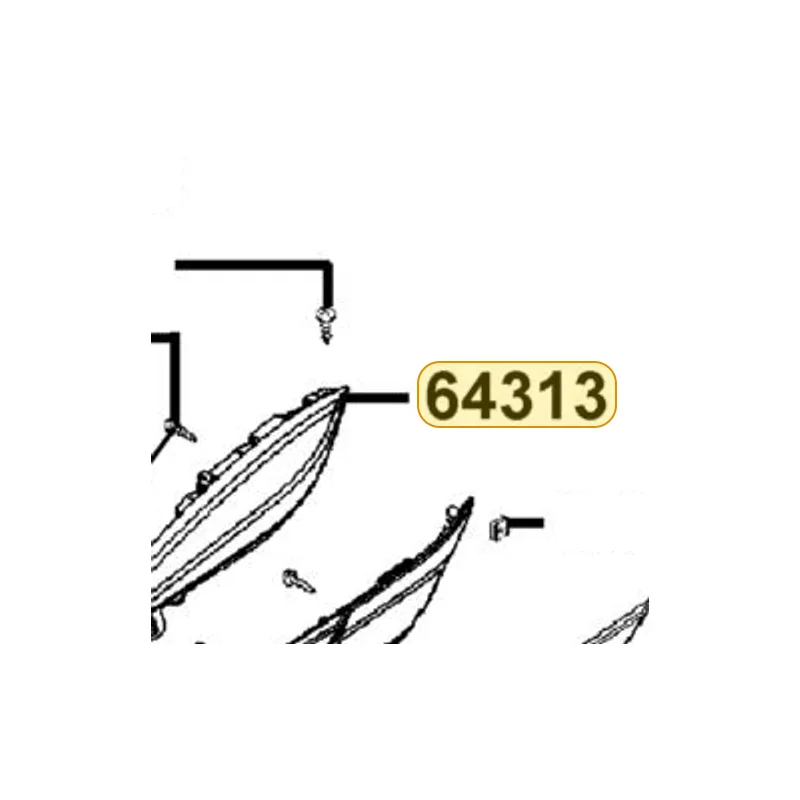 64313-ALG1-E10-R9P "COVER A, L SIDE FR." — diagram cutout