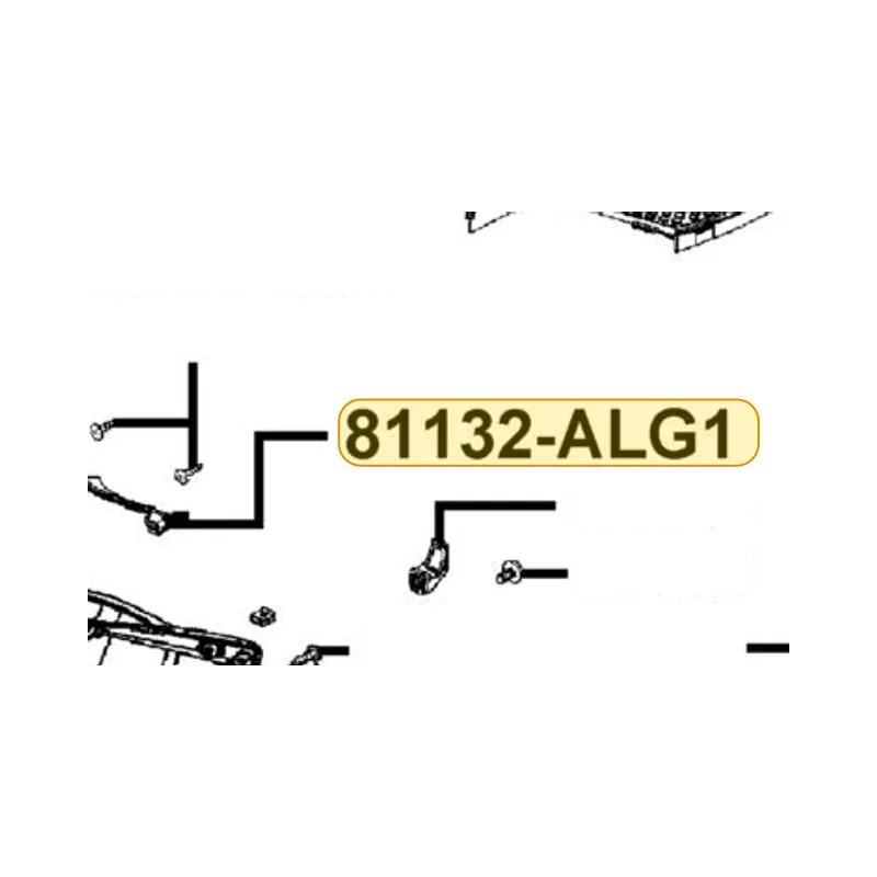 81132-ALG1-E10-N1R CAP LEG SHIELD UP — diagram cutout