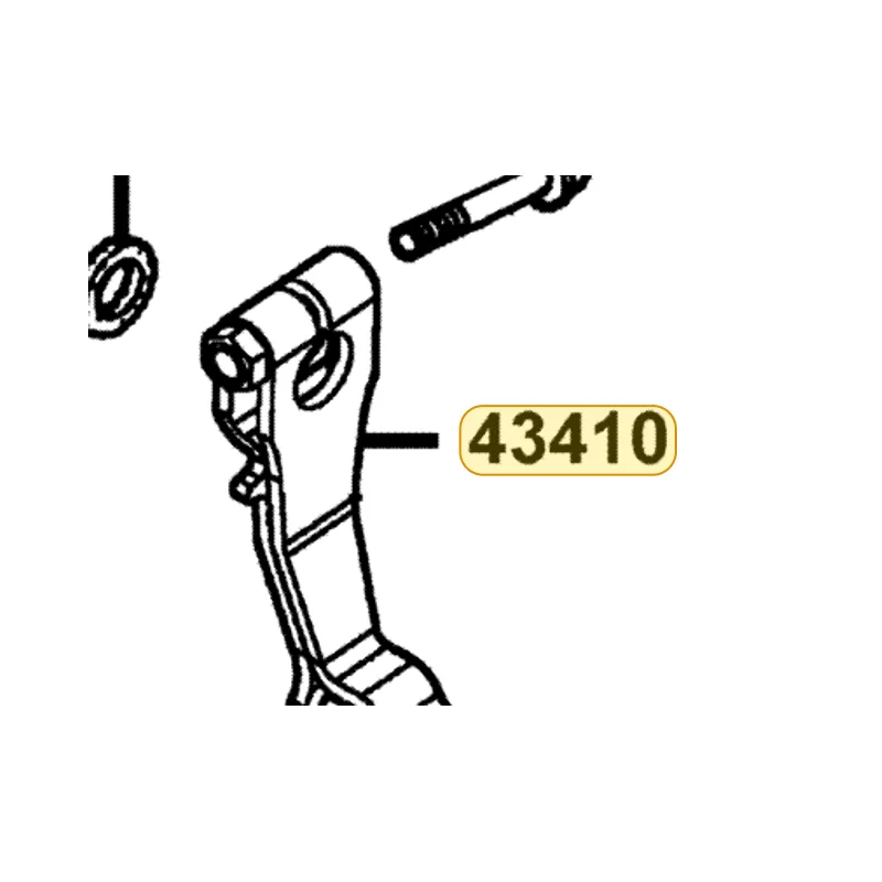 43410-LCD3-E00 ARM RR BRAKE — diagram cutout