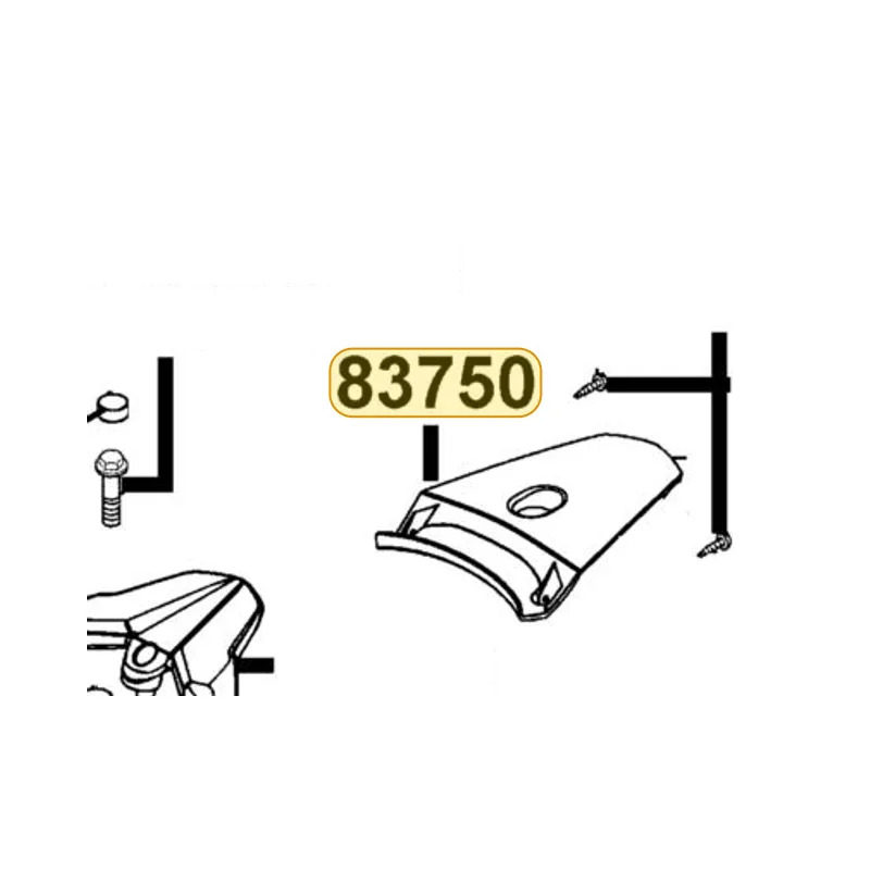 83750-LEJ2-E10-NVP COVER RR CENTER — diagram cutout