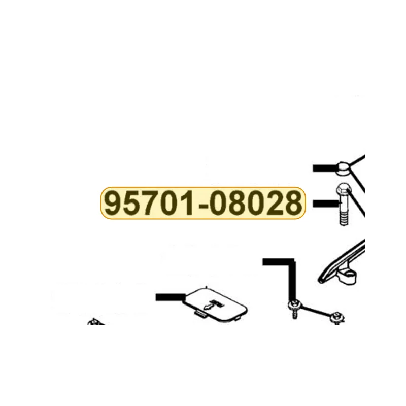 95701-08028-08 BOLT FLANGE 8*28 — diagram cutout