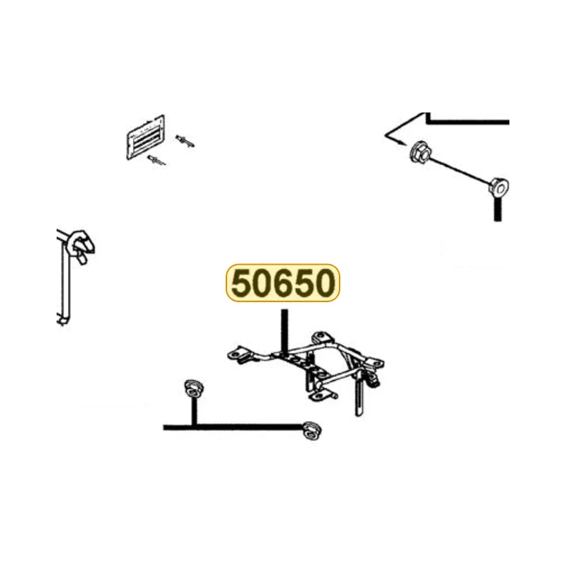 50650-LEJ2-M30 STAY RR FENDER — diagram cutout