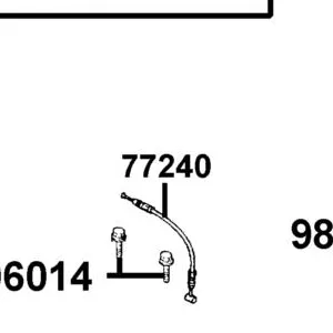 77240-LFC2-E10 "CABLE,SEAT LOCK" — diagram cutout