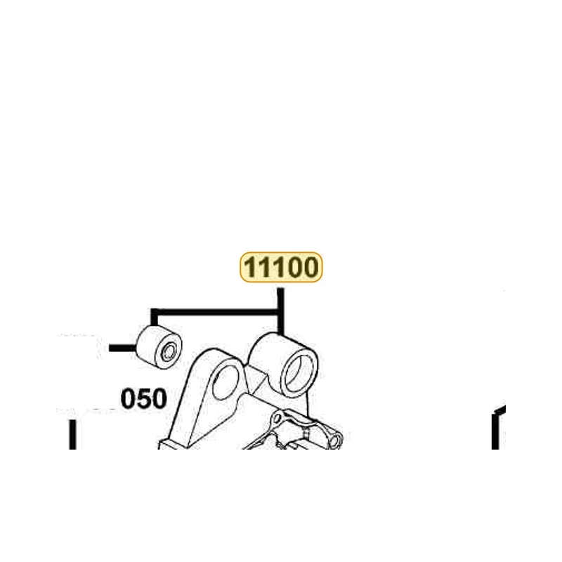 11100-KFB7-305 CRANKCASE SET R — diagram cutout