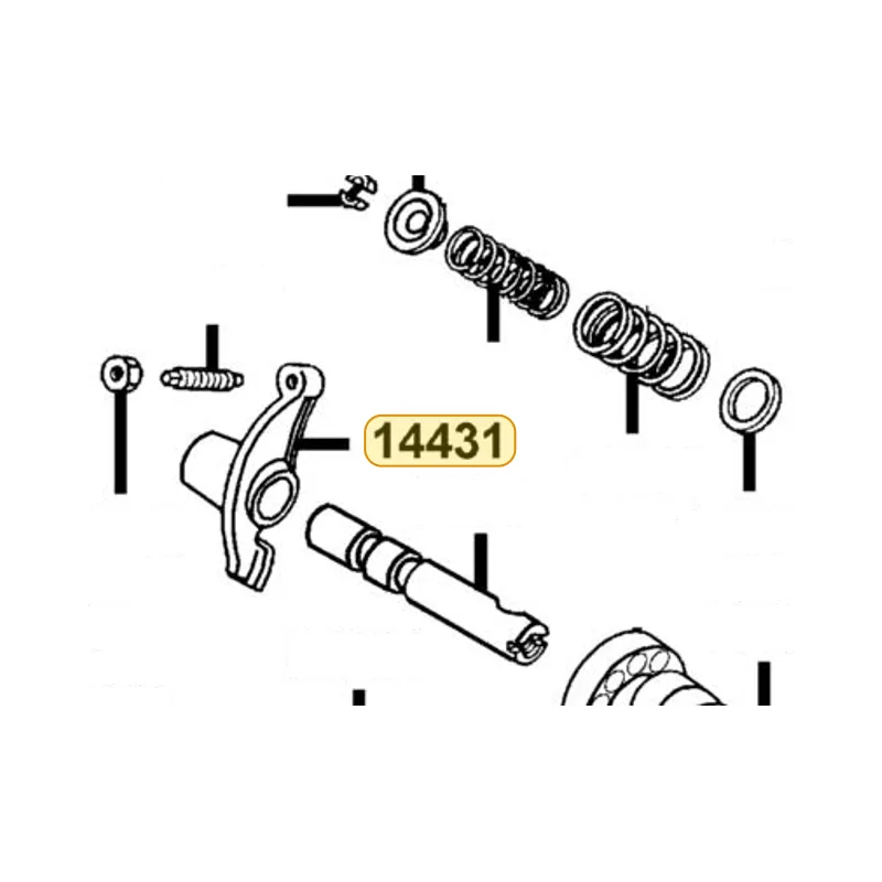 14431-KUDU-900 ARM VALVE ROCKER — diagram cutout