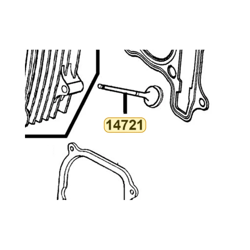 14721-KFB7-900 VALVE EXHAUST — diagram cutout