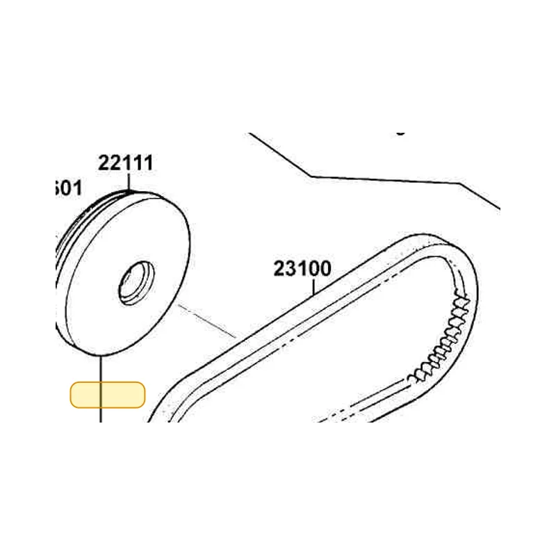 22111-KUDU-220 FACE MOVEABLE DRIVE — diagram cutout